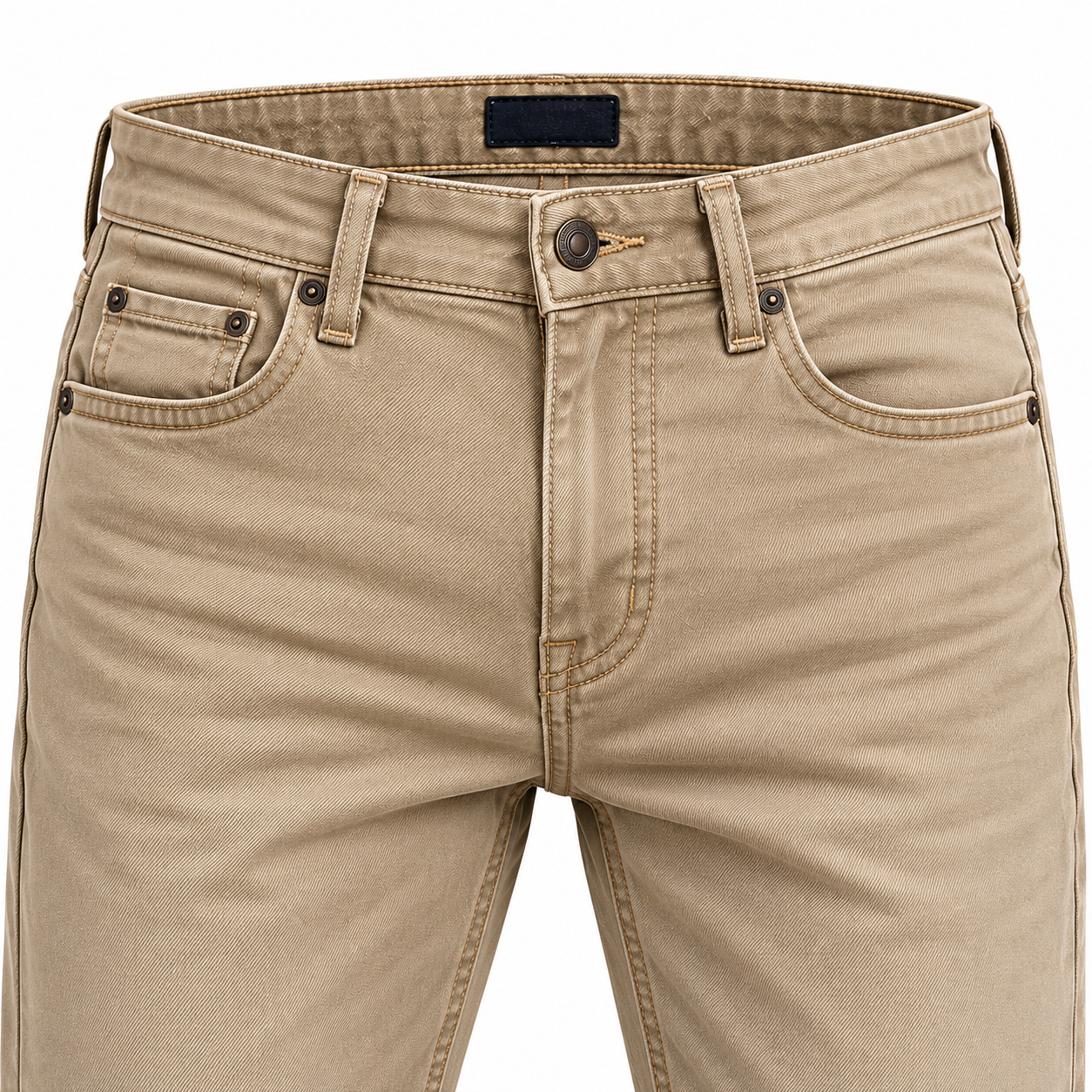 Khaki Cotton Chinos